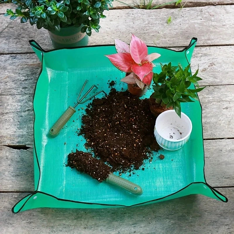1pcs Planting Mat 50cm -100cmGardening Potting Pad Foldable Garden Plant Flower Pot Transplanting Waterproof Mats